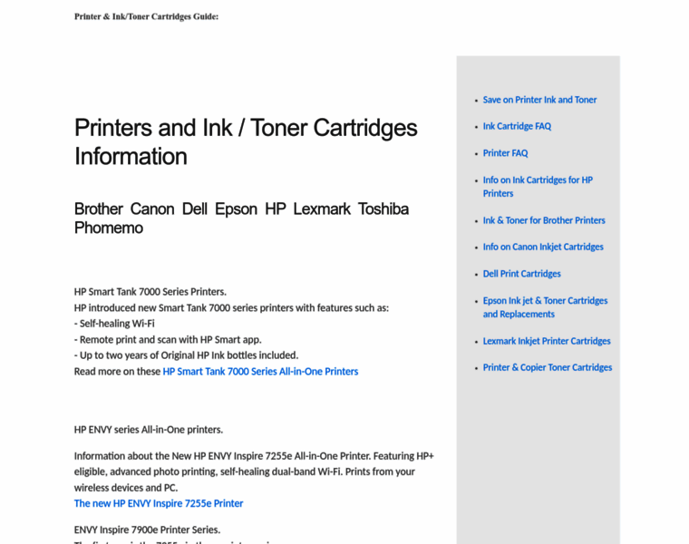 Printer-ink-cartridges-guide.com thumbnail