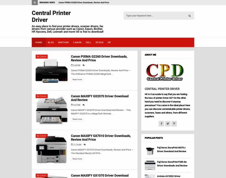 Printercentrals.com thumbnail