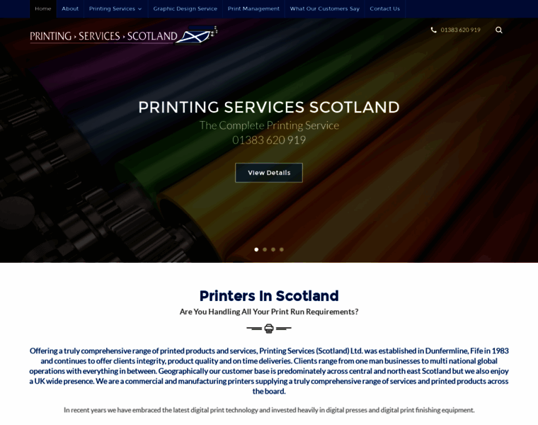 Printingservicesscotland.com thumbnail