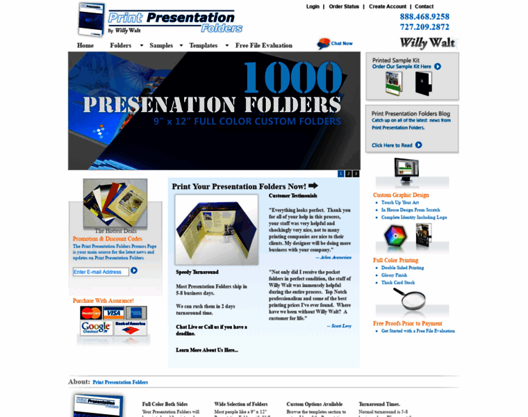 Printpresentationfolders.com thumbnail