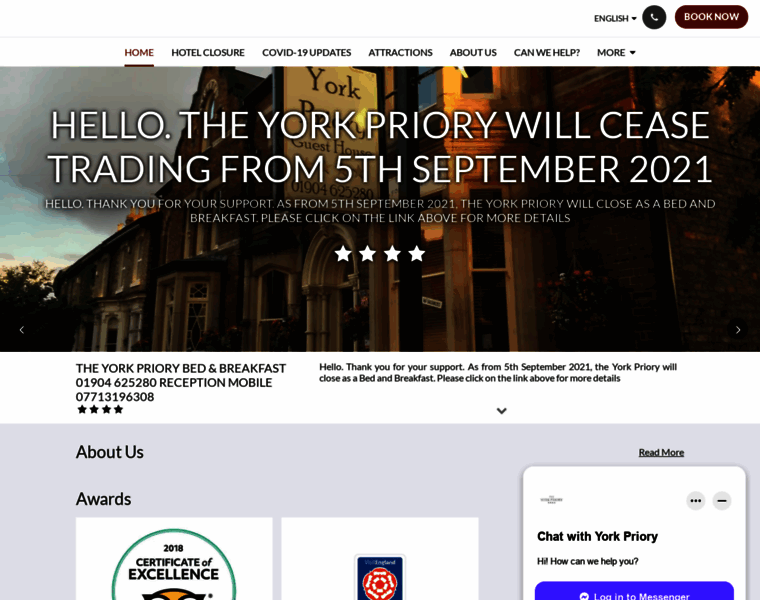 Priory-guest-house-hotel-york.com thumbnail