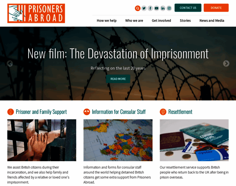 Prisonersabroad.org.uk thumbnail