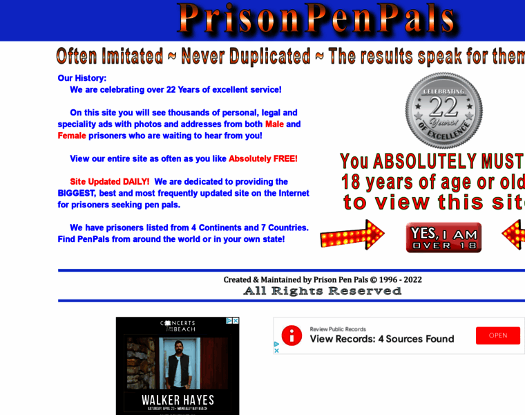 Prisonpenpals.com thumbnail
