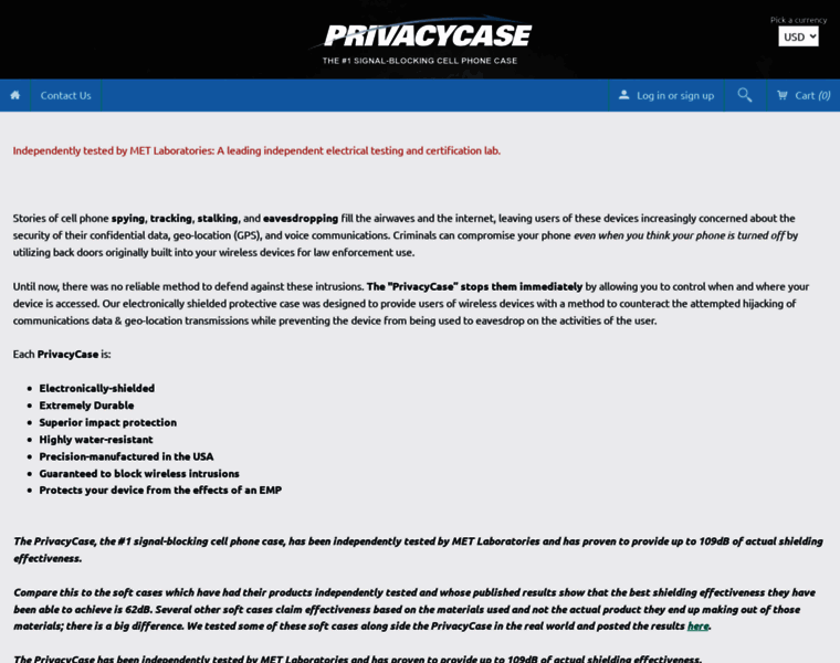 Privacycase.com thumbnail
