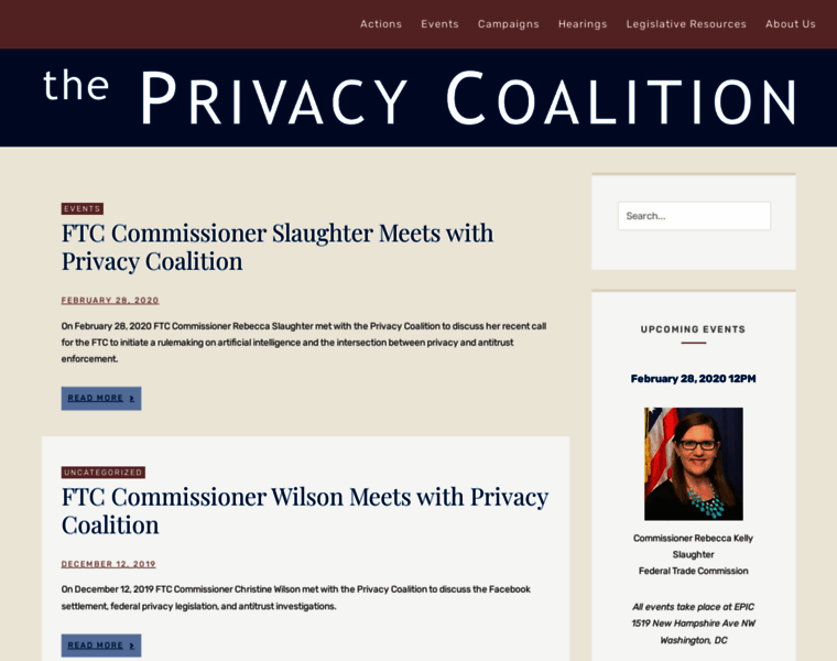 Privacycoalition.org thumbnail