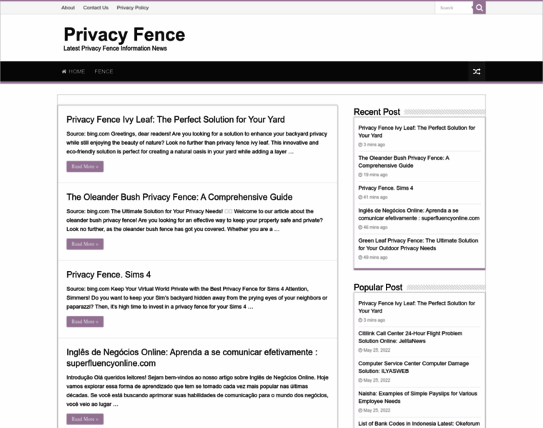 Privacyfencesolutions.com thumbnail