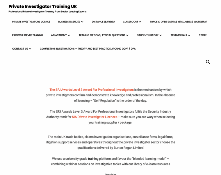Private-investigator-training.org.uk thumbnail