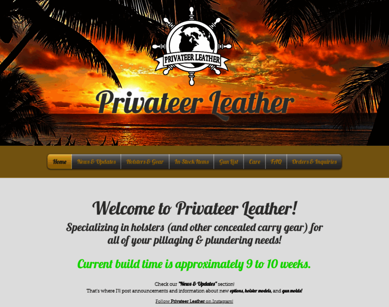 Privateerleather.com thumbnail