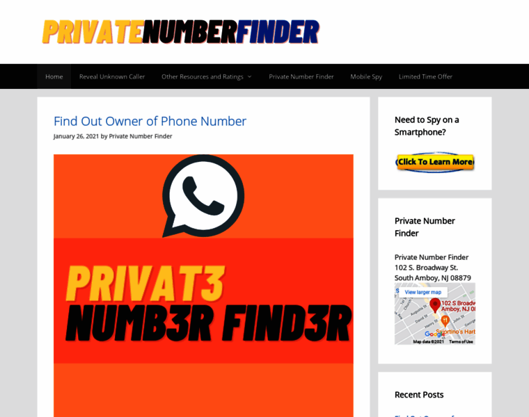 Privatenumberfinder.com thumbnail