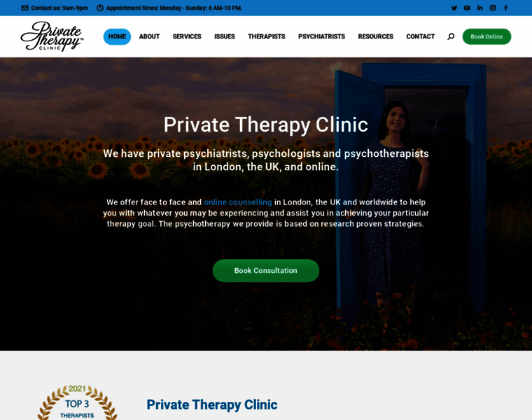 Privatetherapyclinic.co.uk thumbnail