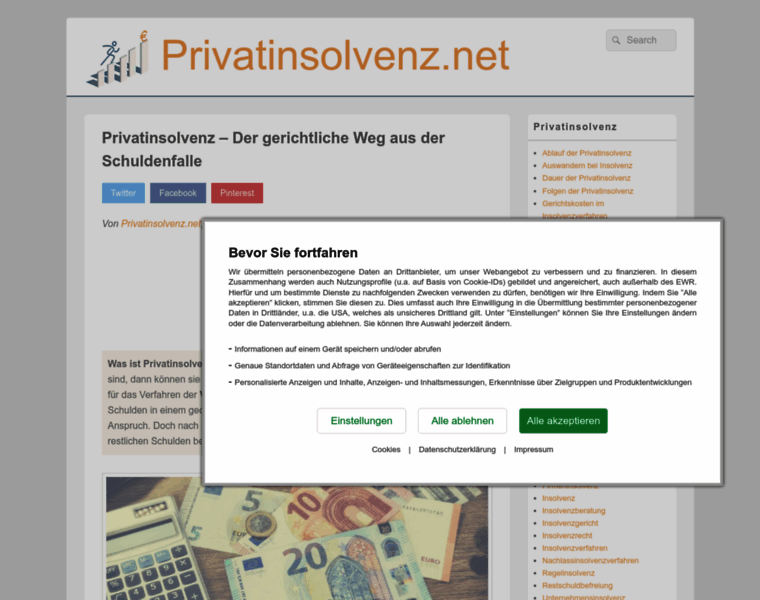 Privatinsolvenz.net thumbnail