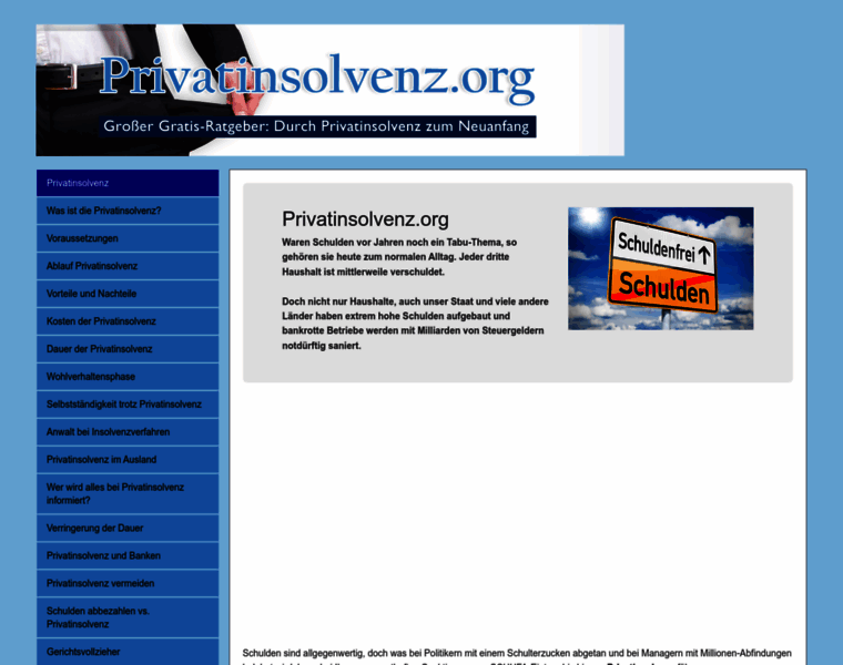 Privatinsolvenz.org thumbnail