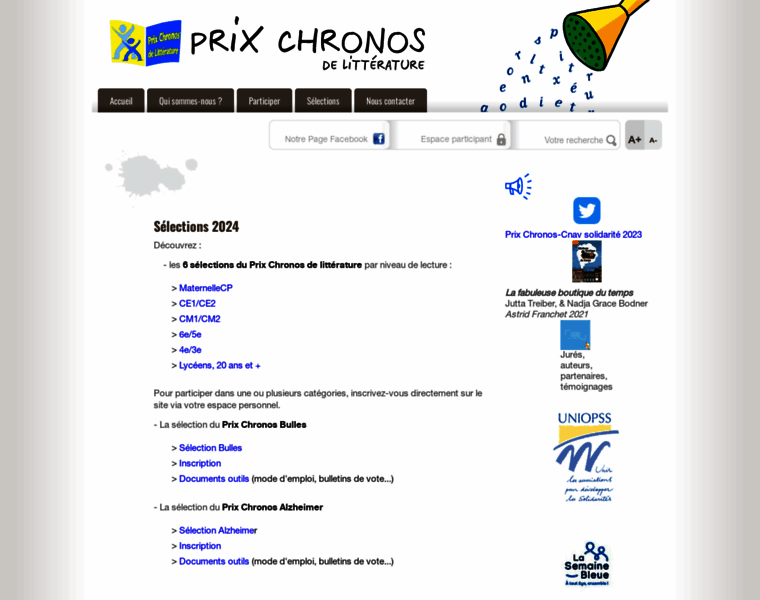 Prix-chronos.org thumbnail