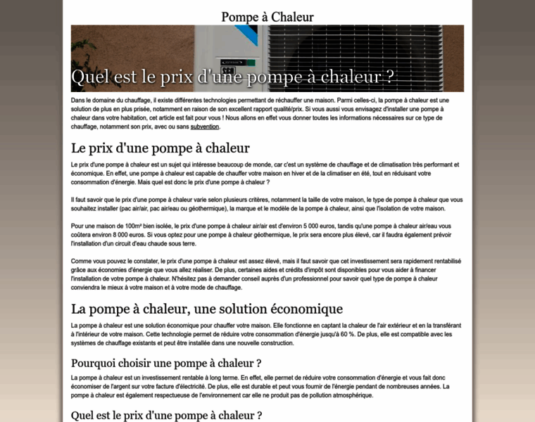 Prix-pompe-chaleur.fr thumbnail