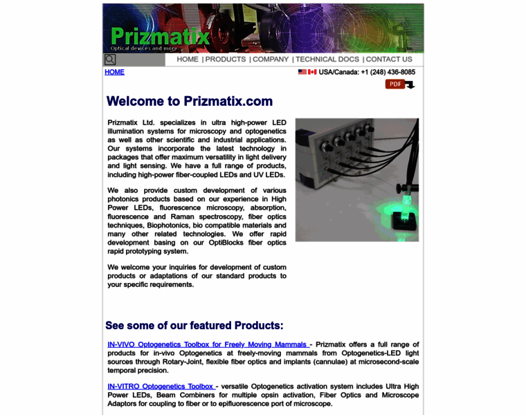 Prizmatix.com thumbnail