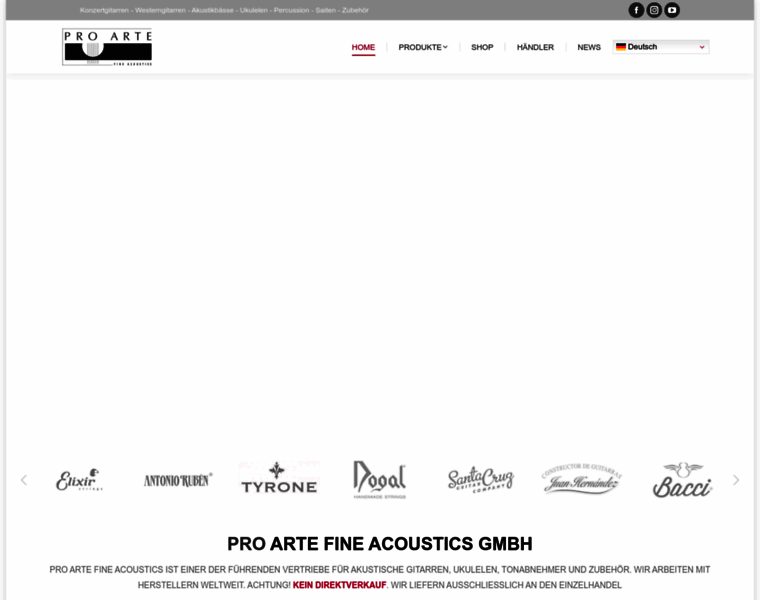 Pro-arte-acoustics.de thumbnail