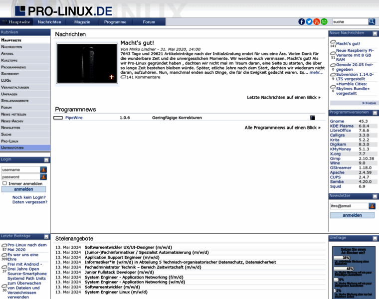 Pro-linux.de thumbnail