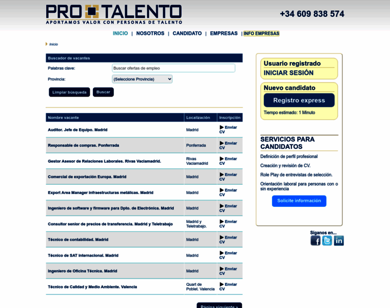 Pro-talento.com thumbnail