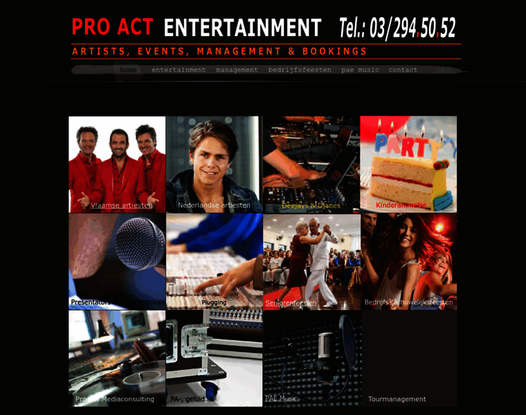 Proactentertainment.be thumbnail