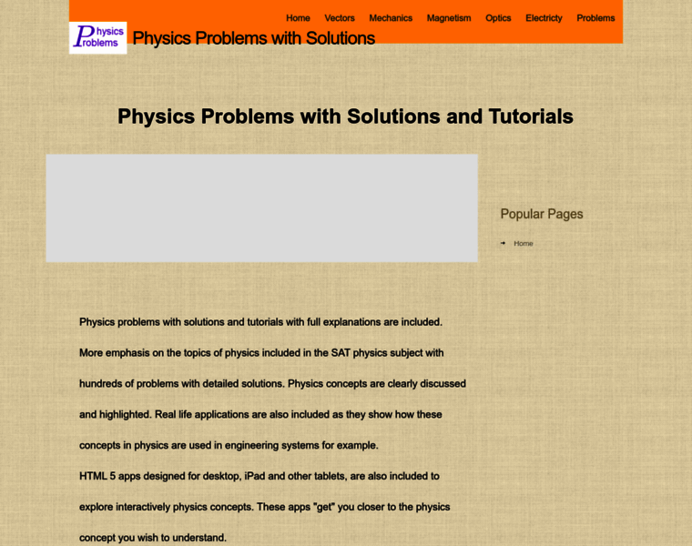Problemsphysics.com thumbnail