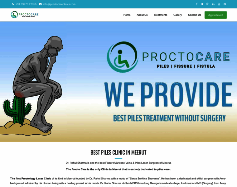Proctocareclinics.com thumbnail