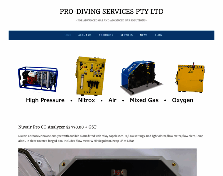 Prodivingservices.com.au thumbnail