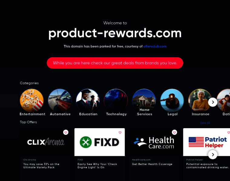 Product-rewards.com thumbnail