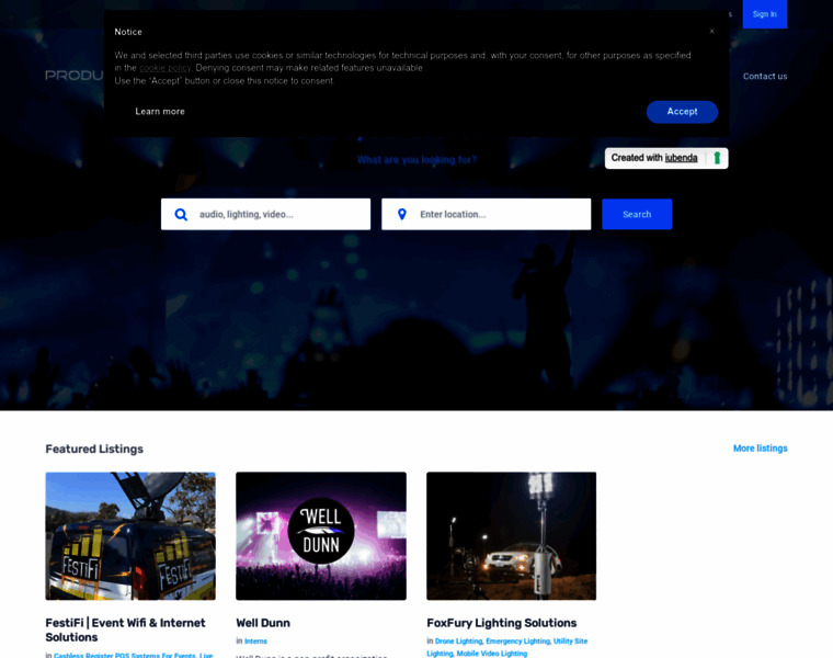 Productionesources.com thumbnail