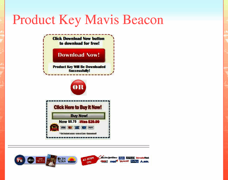 Productkey.mavisbeaconfree.com thumbnail