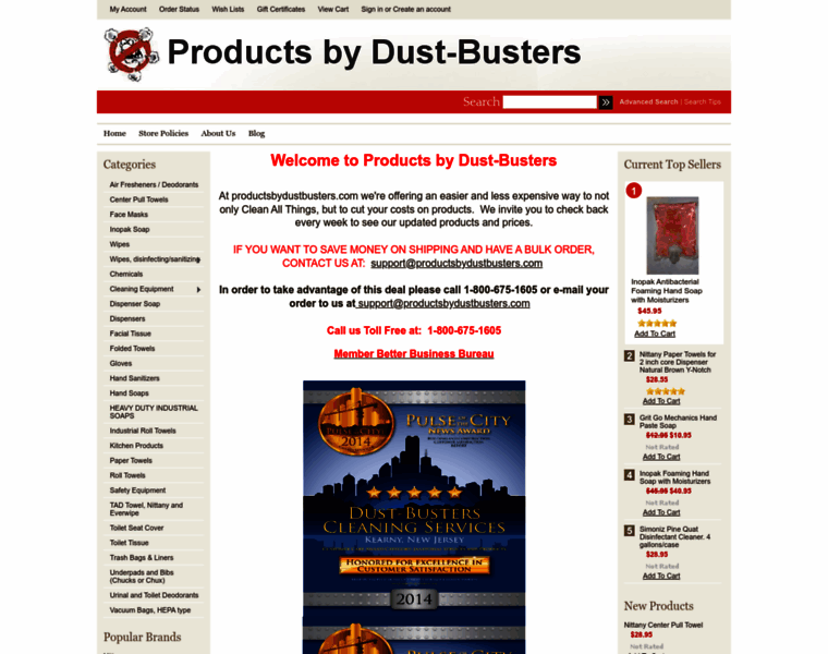 Productsbydustbusters.com thumbnail