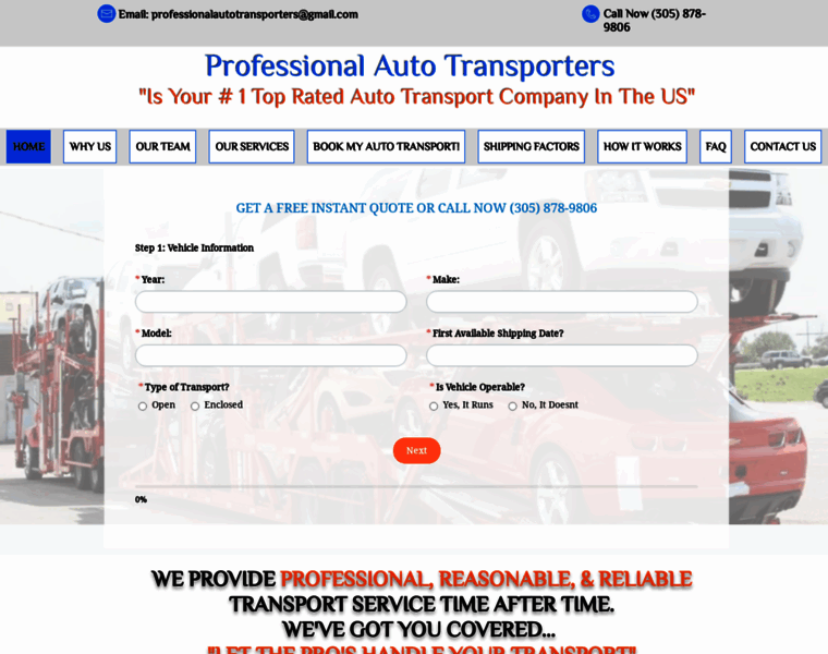 Professionalautotransporters.com thumbnail