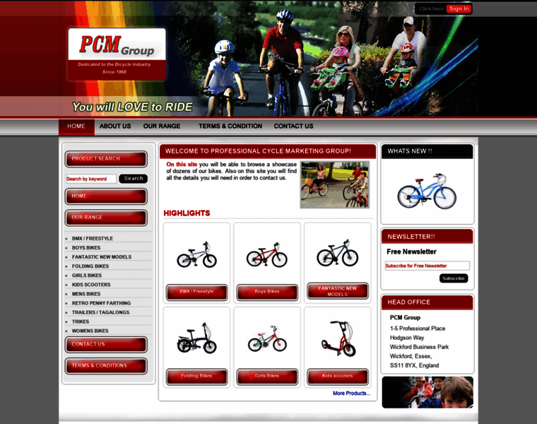 Professionalcycles.co.uk thumbnail