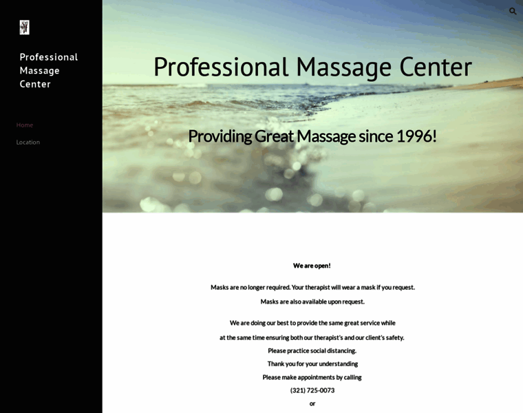 Professionalmassagecenter.com thumbnail