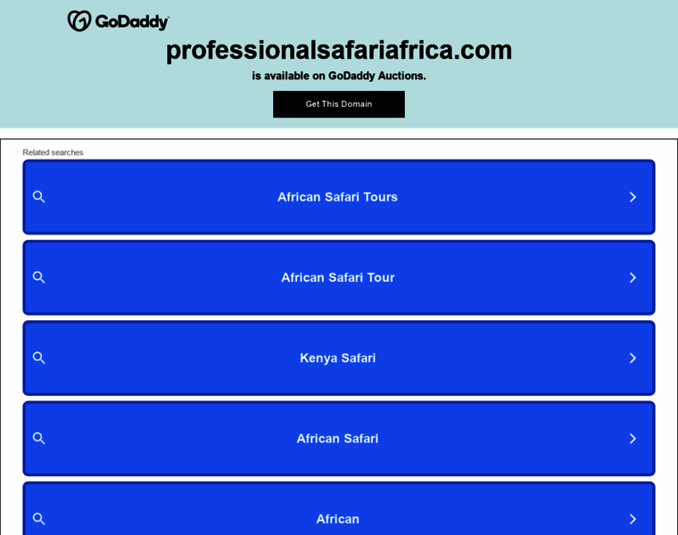 Professionalsafariafrica.com thumbnail