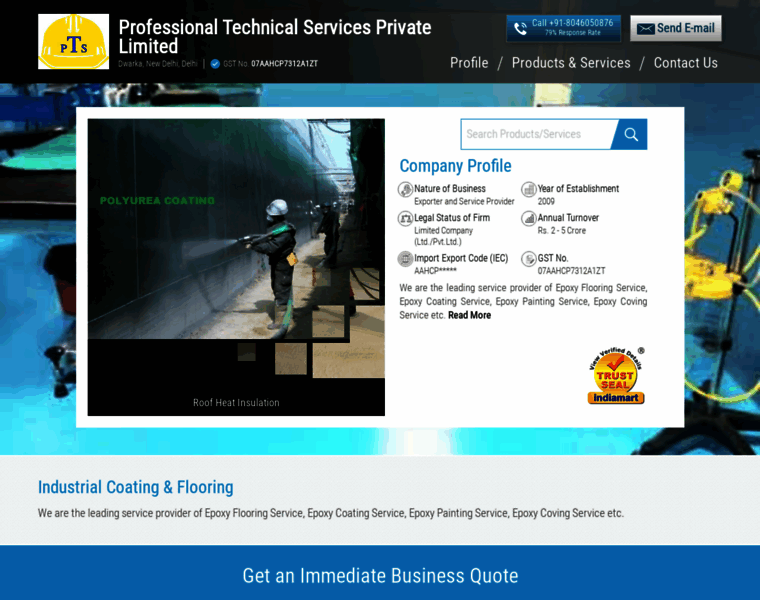 Professionaltechnicalservices.in thumbnail