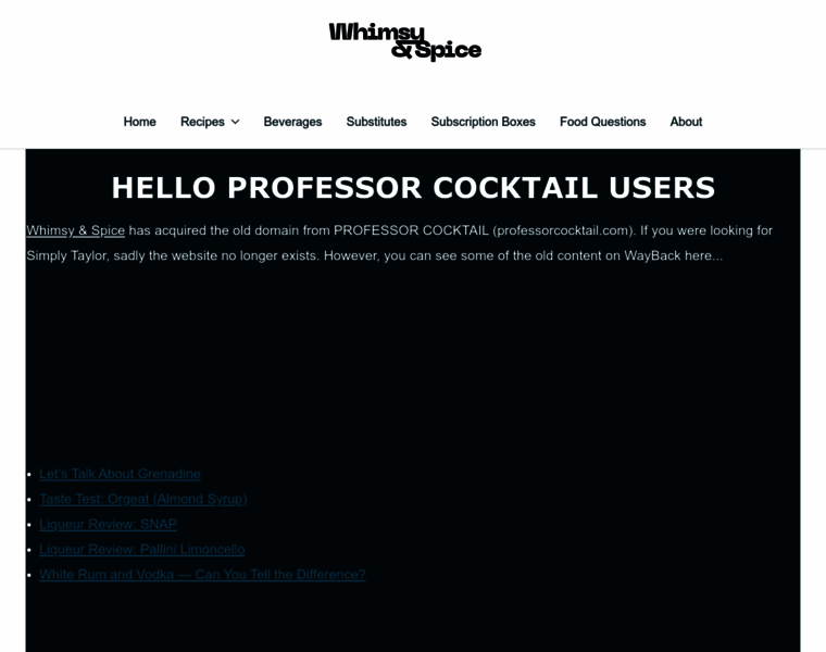 Professorcocktail.com thumbnail