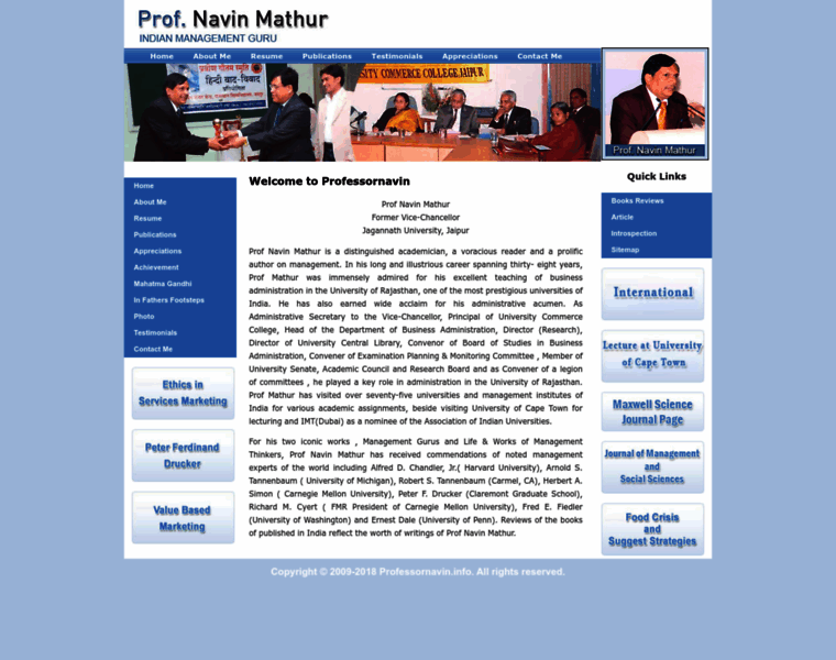 Professornavin.info thumbnail