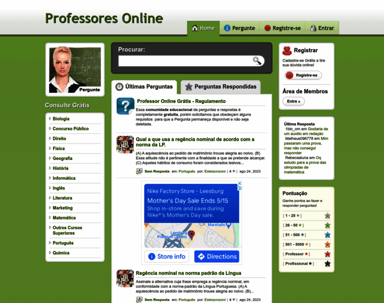 Professoronline.net thumbnail