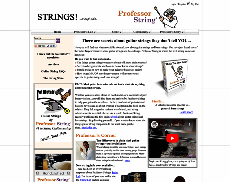 Professorstring.com thumbnail