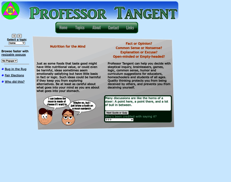 Professortangent.org thumbnail
