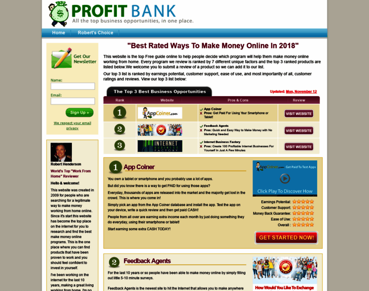 Profitbankreviews.net thumbnail