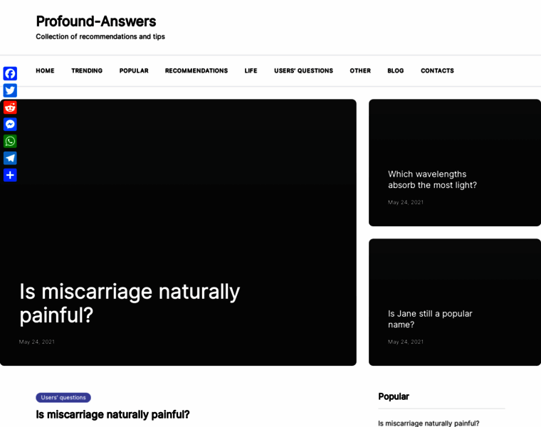 Profound-answers.com thumbnail