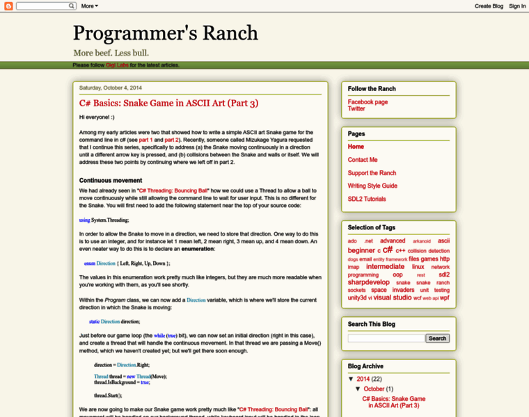 Programmersranch.com thumbnail