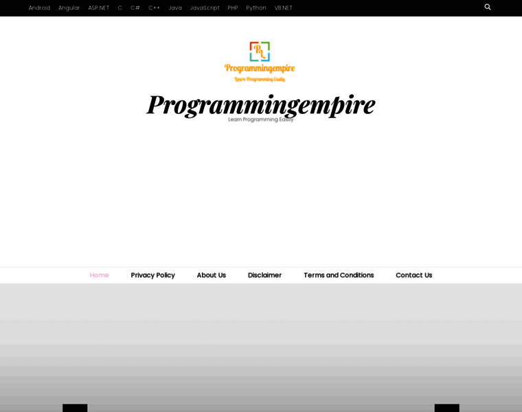 Programmingempire.com thumbnail