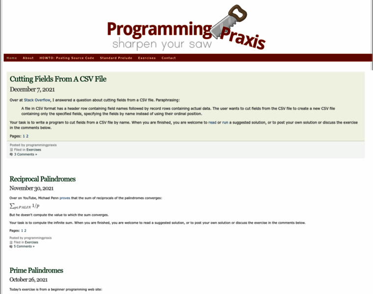 Programmingpraxis.com thumbnail
