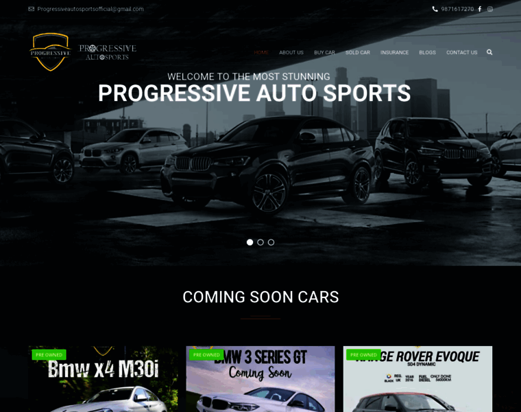 Progressiveautosports.in thumbnail