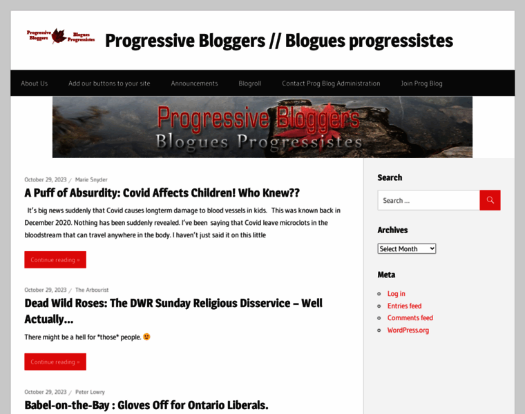 Progressivebloggers.ca thumbnail