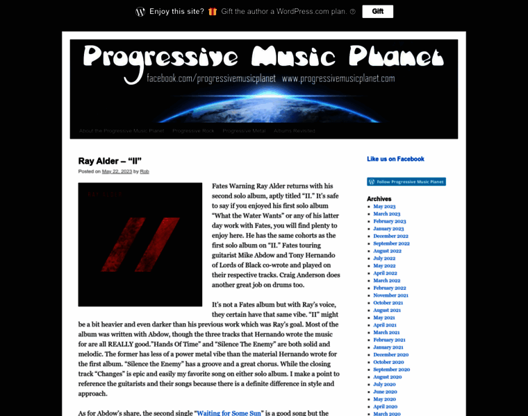 Progressivemusicplanet.com thumbnail
