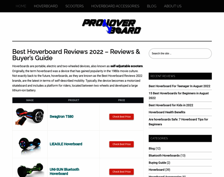 Prohoverboard.com thumbnail