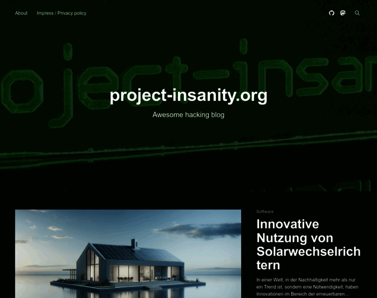 Project-insanity.org thumbnail